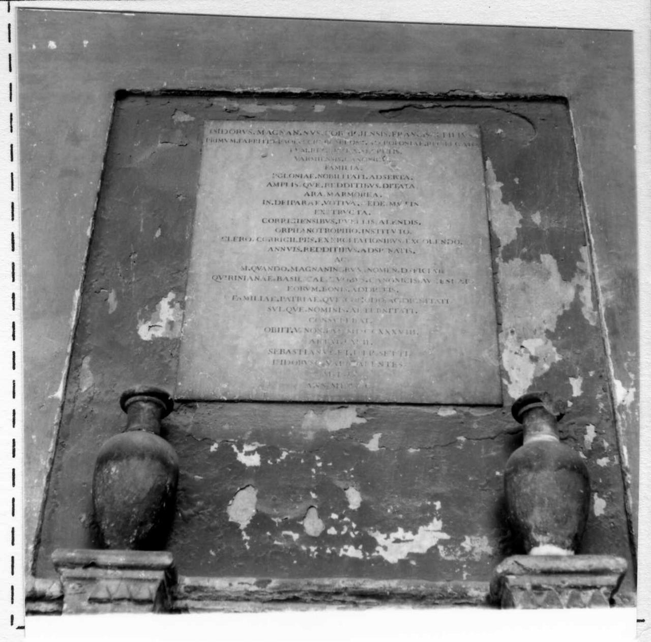 lapide tombale - bottega reggiana (sec. XIX)