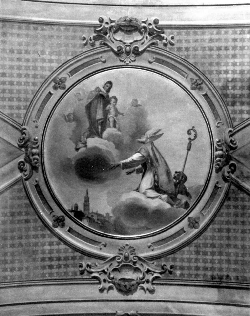 san Geminiano invoca la Madonna (dipinto) di Forti Fermo (seconda metà sec. XIX)