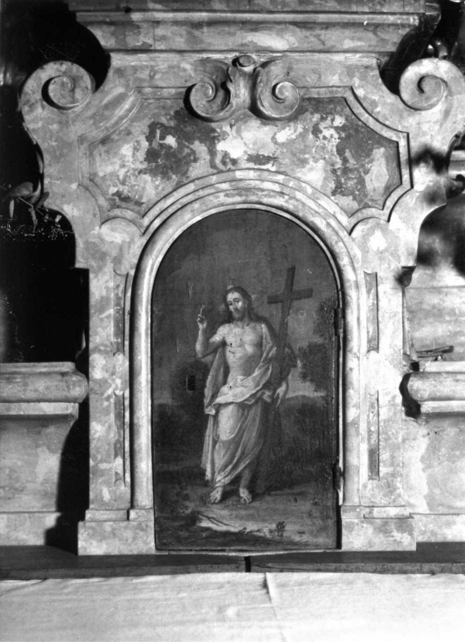 Cristo risorto (dipinto) di Vellani Francesco (prima metà sec. XVIII)