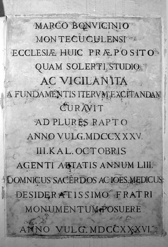 lapide commemorativa - manifattura modenese (sec. XVIII)