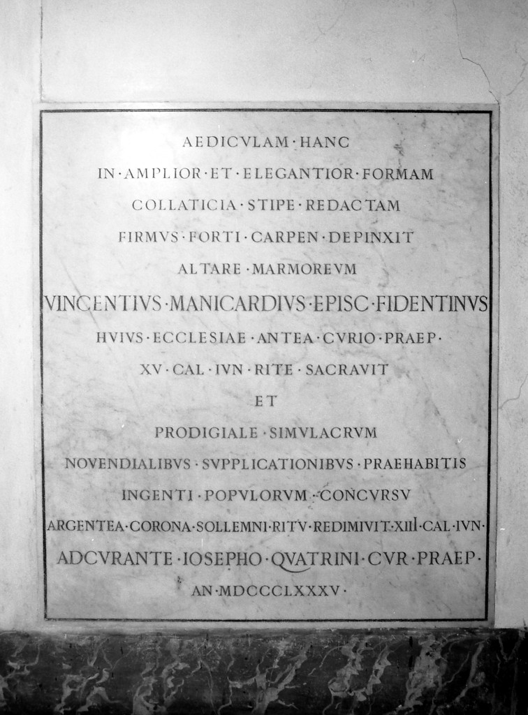 lapide commemorativa - manifattura modenese (sec. XIX)