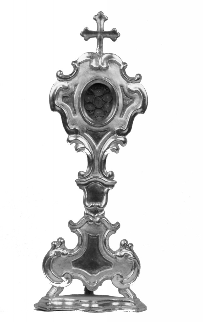 reliquiario - a ostensorio - manifattura emiliana (primo quarto sec. XIX)