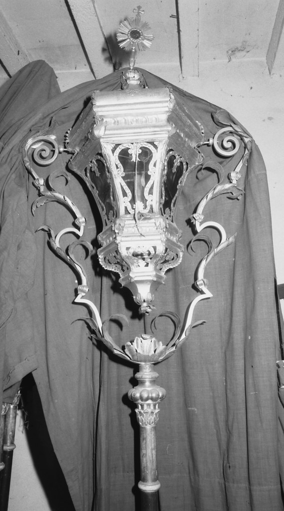 lanterna processionale, serie - manifattura emiliana (fine/inizio secc. XVIII/ XIX)