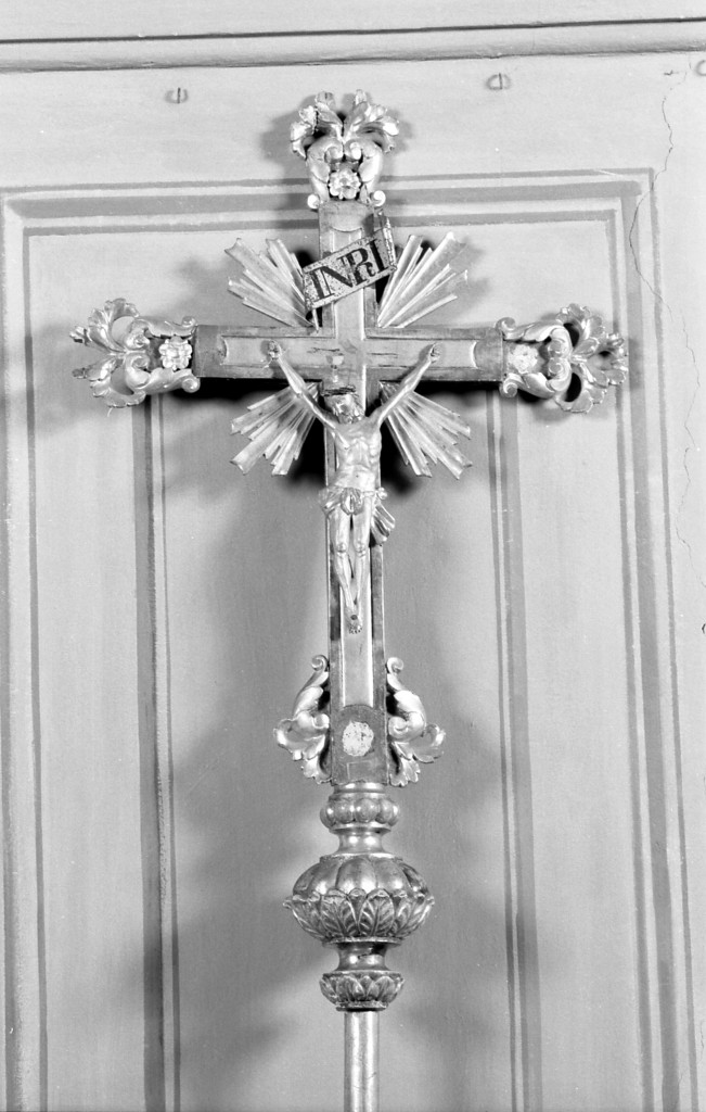croce processionale - manifattura modenese (metà sec. XIX)