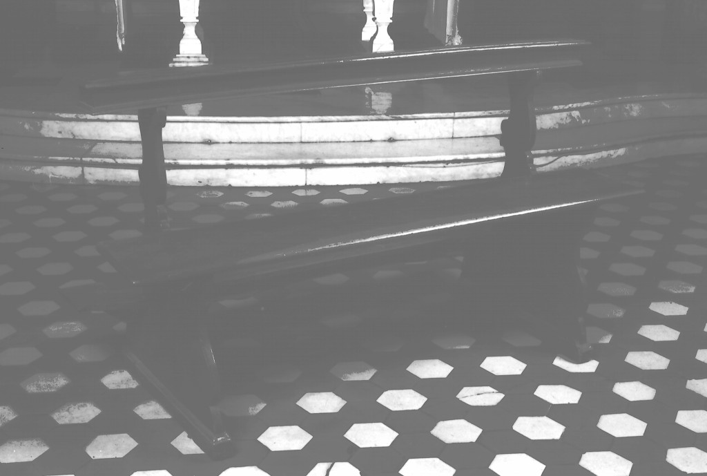 banco da chiesa, serie - manifattura modenese (sec. XVIII)