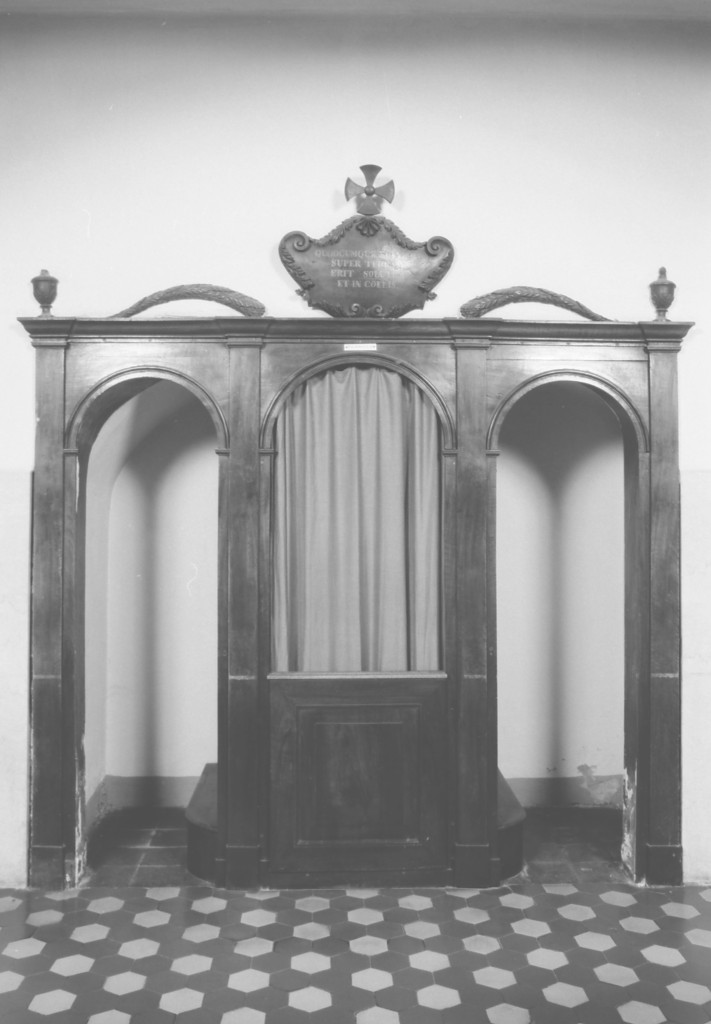 confessionale - manifattura modenese (prima metà sec. XVIII)