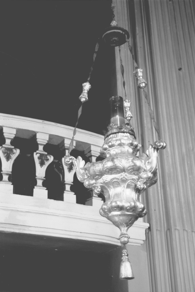 lampada pensile, serie - manifattura modenese (seconda metà sec. XVIII)