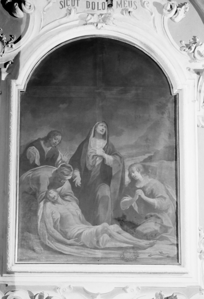 compianto sul Cristo morto (dipinto) di Fusi Francesco (sec. XVIII)