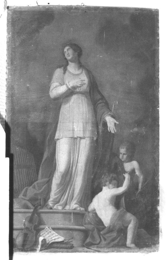 Santa Cecilia (dipinto) di Fantazzini Giuseppe (sec. XVIII)