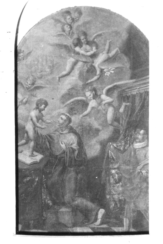 apparizione di Gesù a Sant'Antonio da Padova (dipinto) - ambito emiliano (seconda metà sec. XVIII)