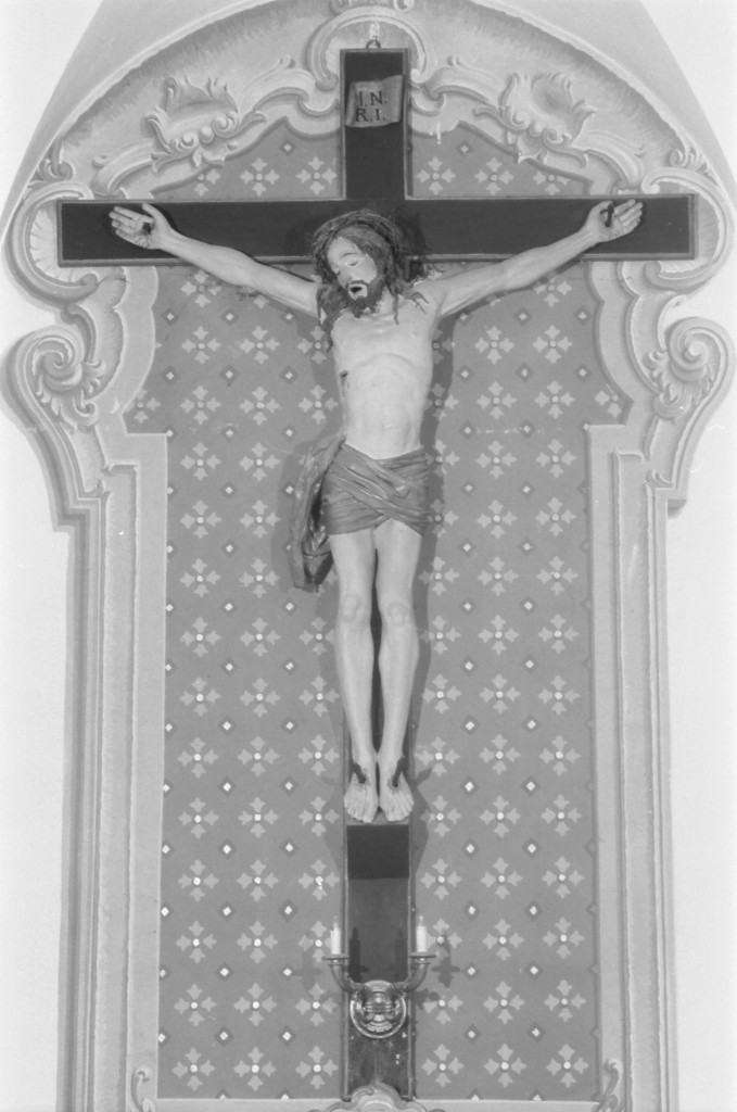 crocifisso di Ceccati Domenico Francesco (attribuito) (metà sec. XVII)