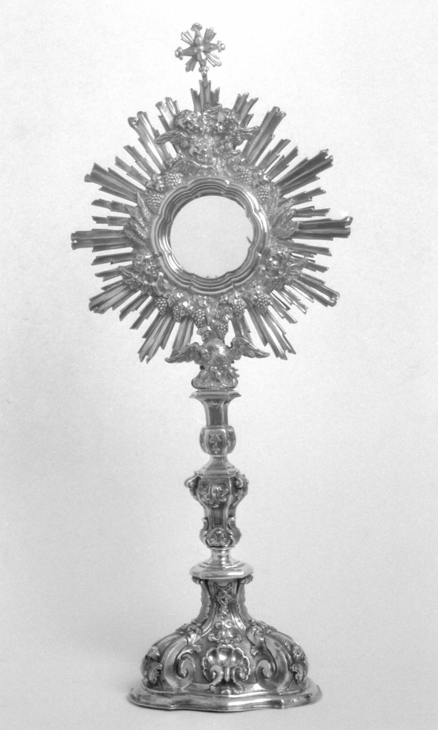 ostensorio - a raggiera di Manzini Giuseppe Senior (sec. XVIII)