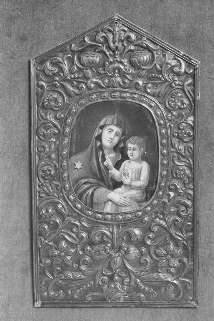 coperta di immagine sacra - ambito modenese (sec. XVII)