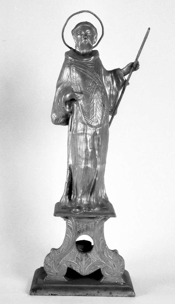 Sant'Antonio Abate (reliquiario - a statuetta) - manifattura reggiana (sec. XIX)