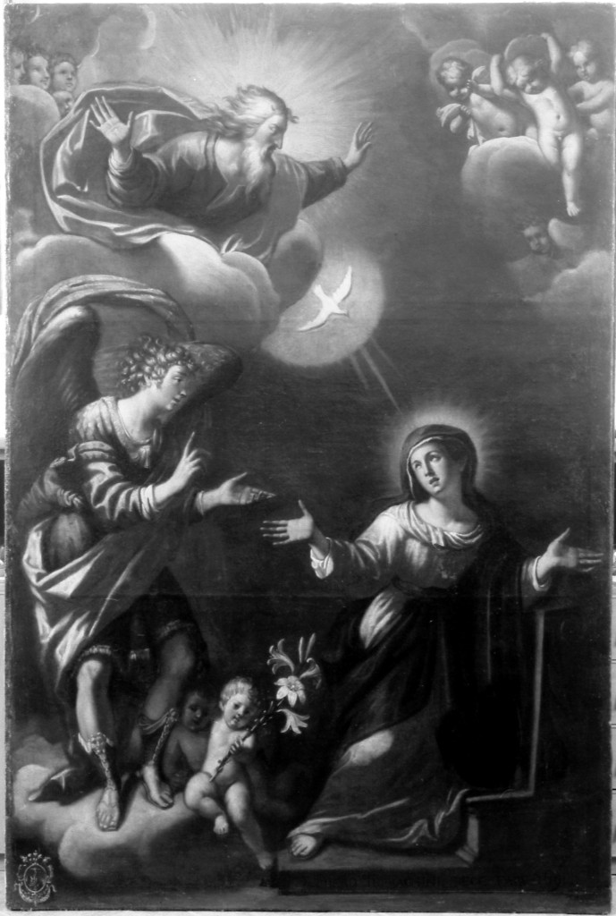 Annunciazione (dipinto) di Massarini Girolamo (sec. XVII)