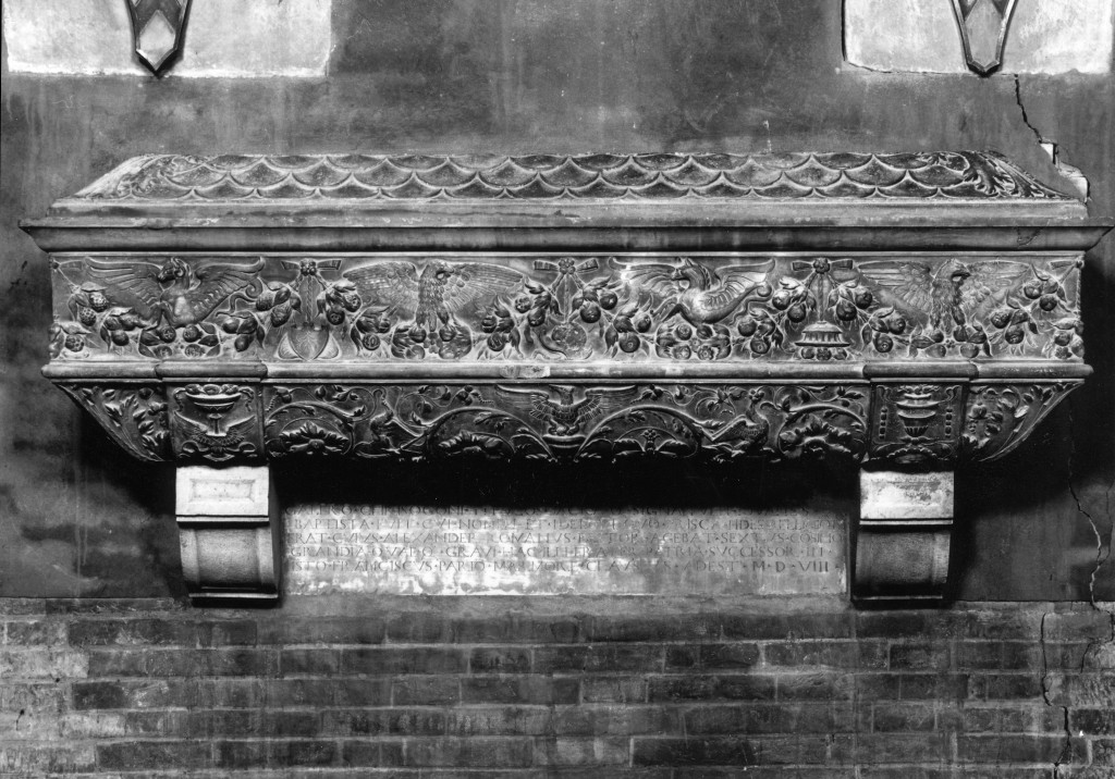 monumento funebre - ambito lombardo (sec. XVI)