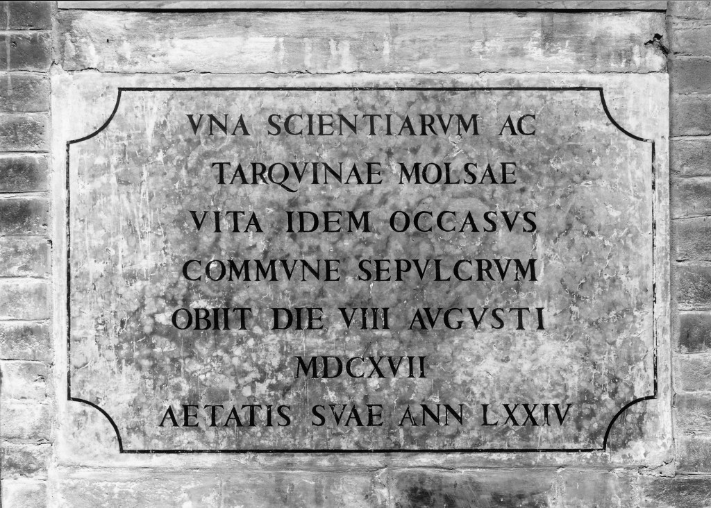 lastra tombale - manifattura emiliana (sec. XVII)