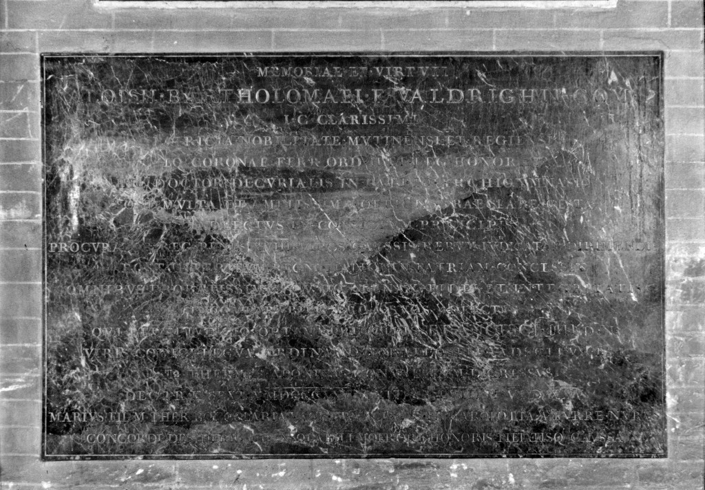 lastra tombale - manifattura emiliana (sec. XIX)