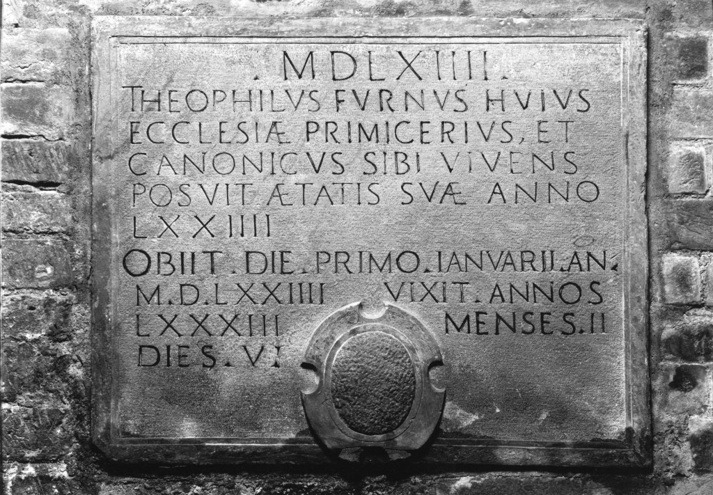 lastra tombale - manifattura emiliana (sec. XVI)