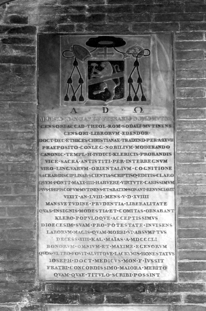 lastra tombale - manifattura emiliana (sec. XIX)