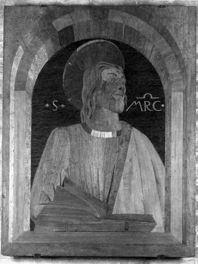 evangelisti (decorazione a intarsio, insieme) di Genesini Cristoforo detto Cristoforo Canozzi da Lendinara (sec. XV)
