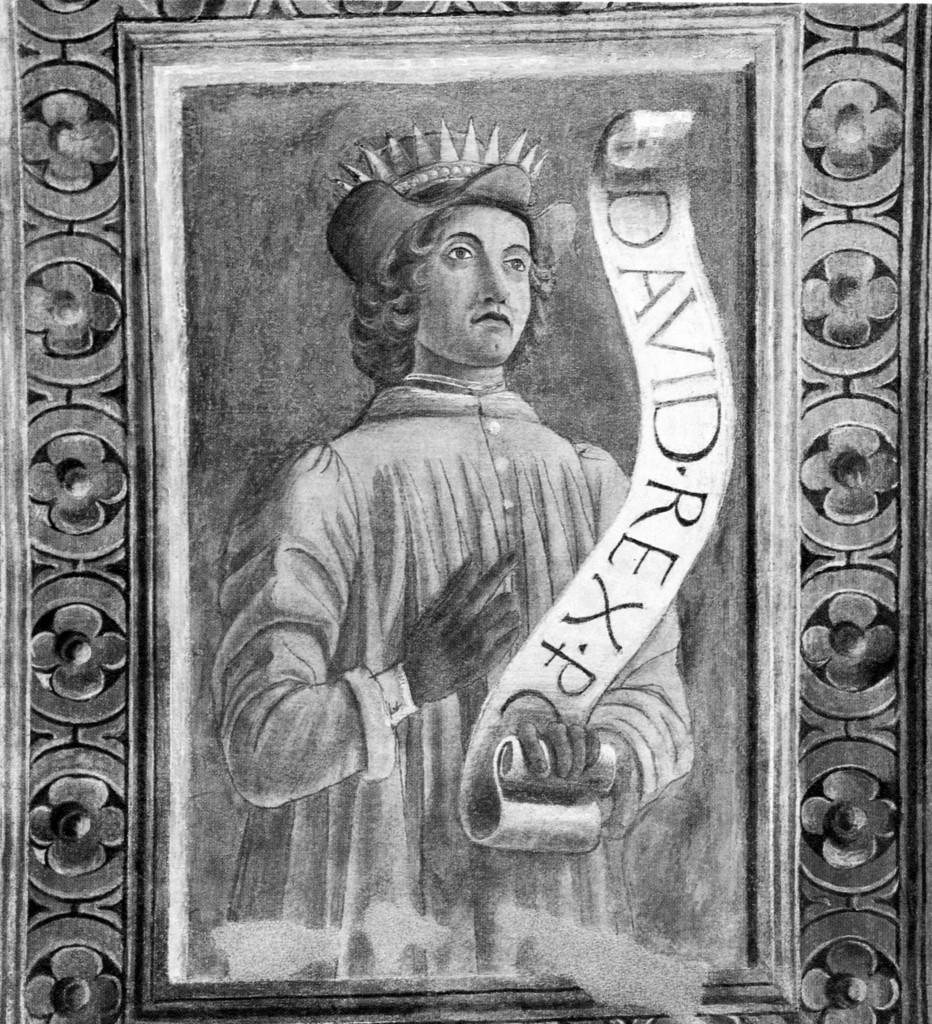 profeta Davide (dipinto, elemento d'insieme) di Genesini Cristoforo detto Cristoforo Canozzi da Lendinara (sec. XV)