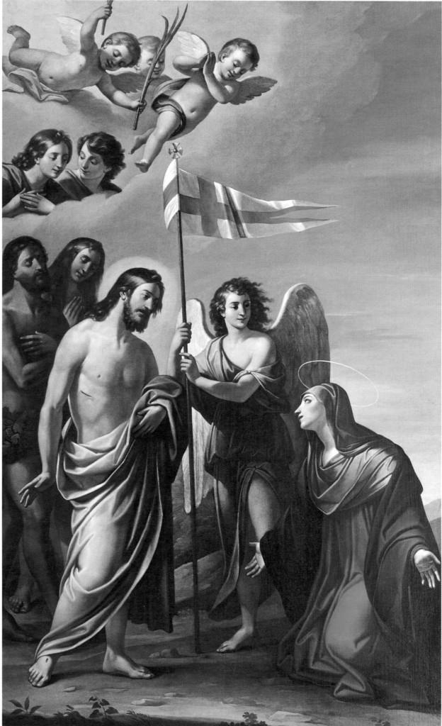 Cristo al Limbo appare a Maria (dipinto) di Manzini Luigi (sec. XIX)
