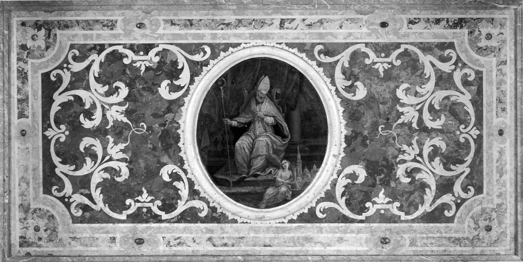 motivi decorativi a volute; San Geminiano (paliotto) di Battagliola Pietro (sec. XVIII)