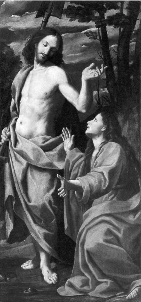 Cristo appare alla Maddalena (dipinto, elemento d'insieme) di Cervi Bernardino (sec. XVII)
