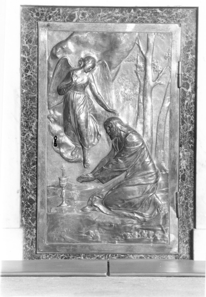 Cristo nell'orto di Gethsemani (sportello di tabernacolo) di Malatesta Adeodato, Rinaldi Tommaso (sec. XIX)