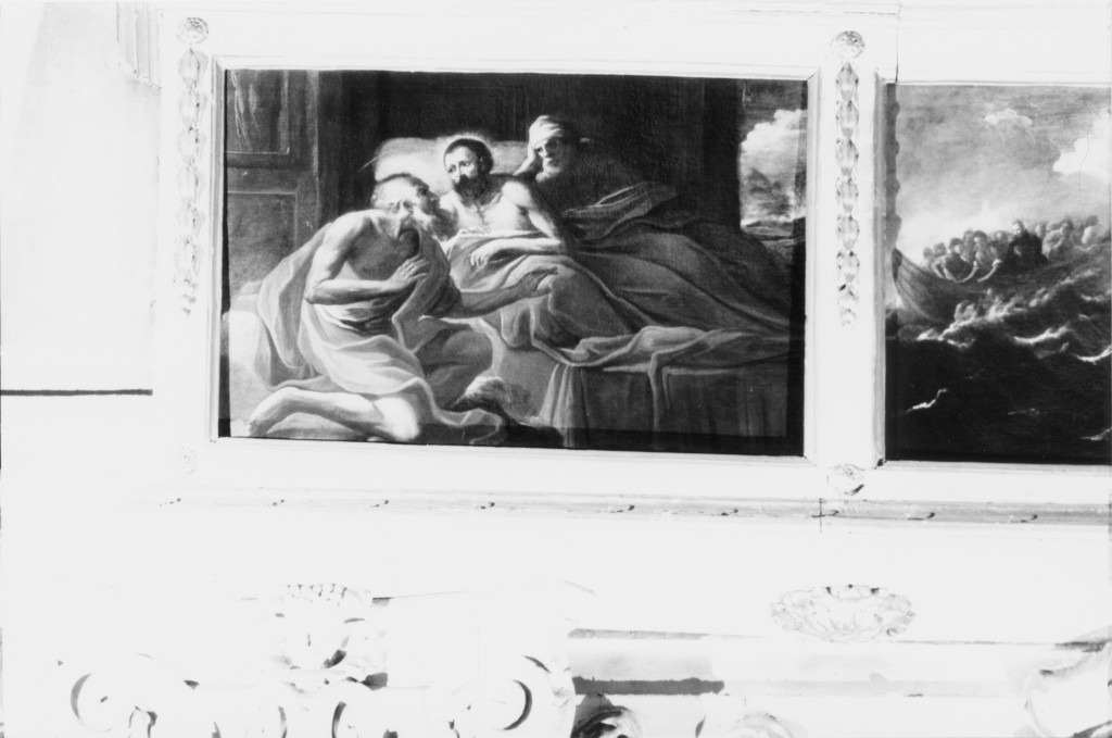 San Francesco Saverio converte due personaggi (dipinto) di Romani Giuseppe (fine sec. XVII)