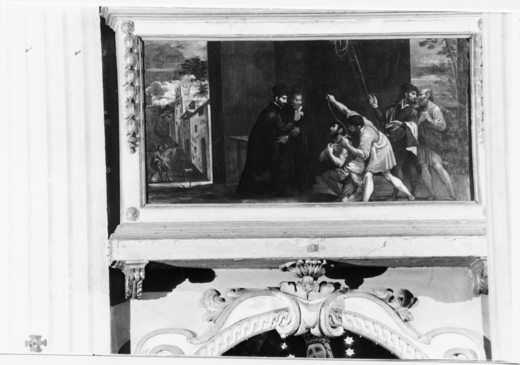 Sant'Ignazio salva un condannato a morte (dipinto) di Romani Giuseppe (fine sec. XVII)
