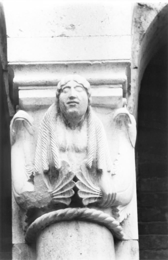 sirena (capitello) di Wiligelmo (attribuito) (secc. XI/ XII)