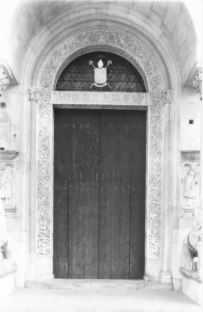 tralcio abitato; profeti; motivi decorativi a cassettoni e rosette (portale maggiore) di Wiligelmo (secc. XI/ XII)