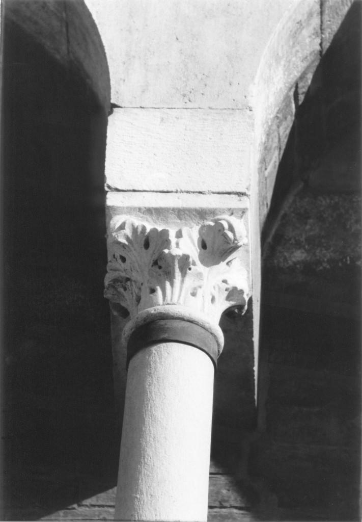 motivi decorativi fogliati (capitello) di Wiligelmo (cerchia) (secc. XI/ XII)