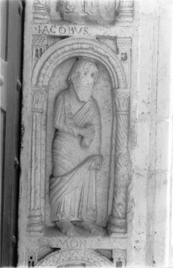 San Simone Apostolo (rilievo) di Maestro di San Geminiano (sec. XII)