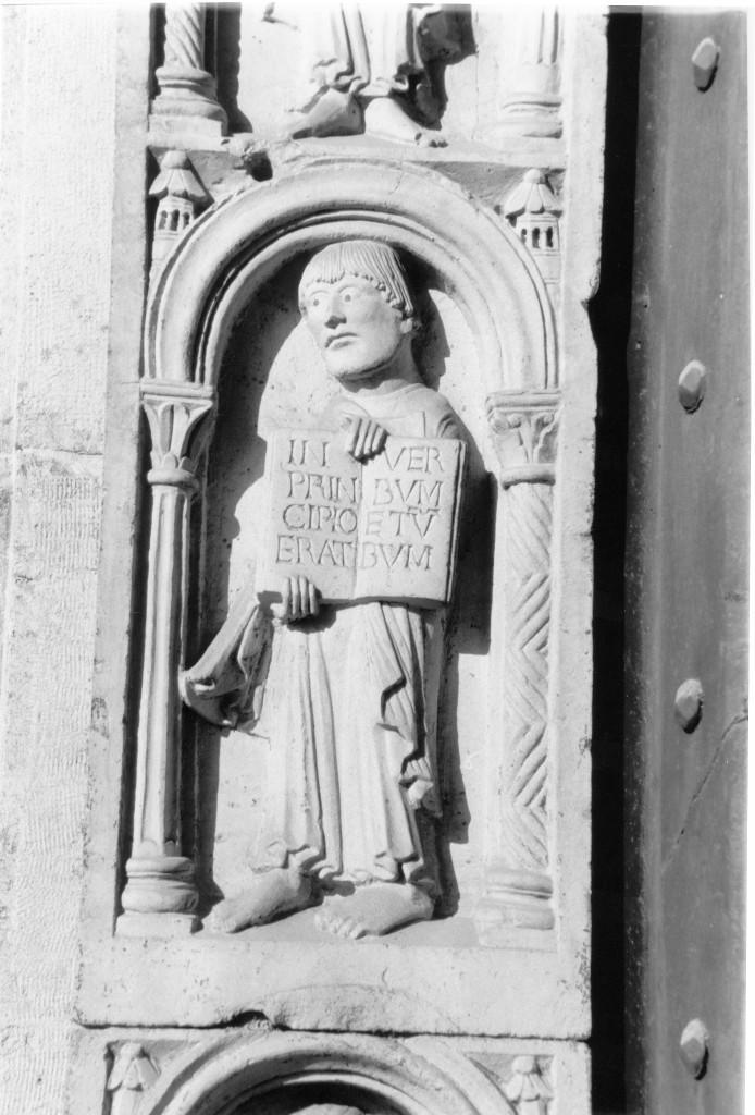 San Giovanni Apostolo (rilievo) di Maestro di San Geminiano (sec. XII)