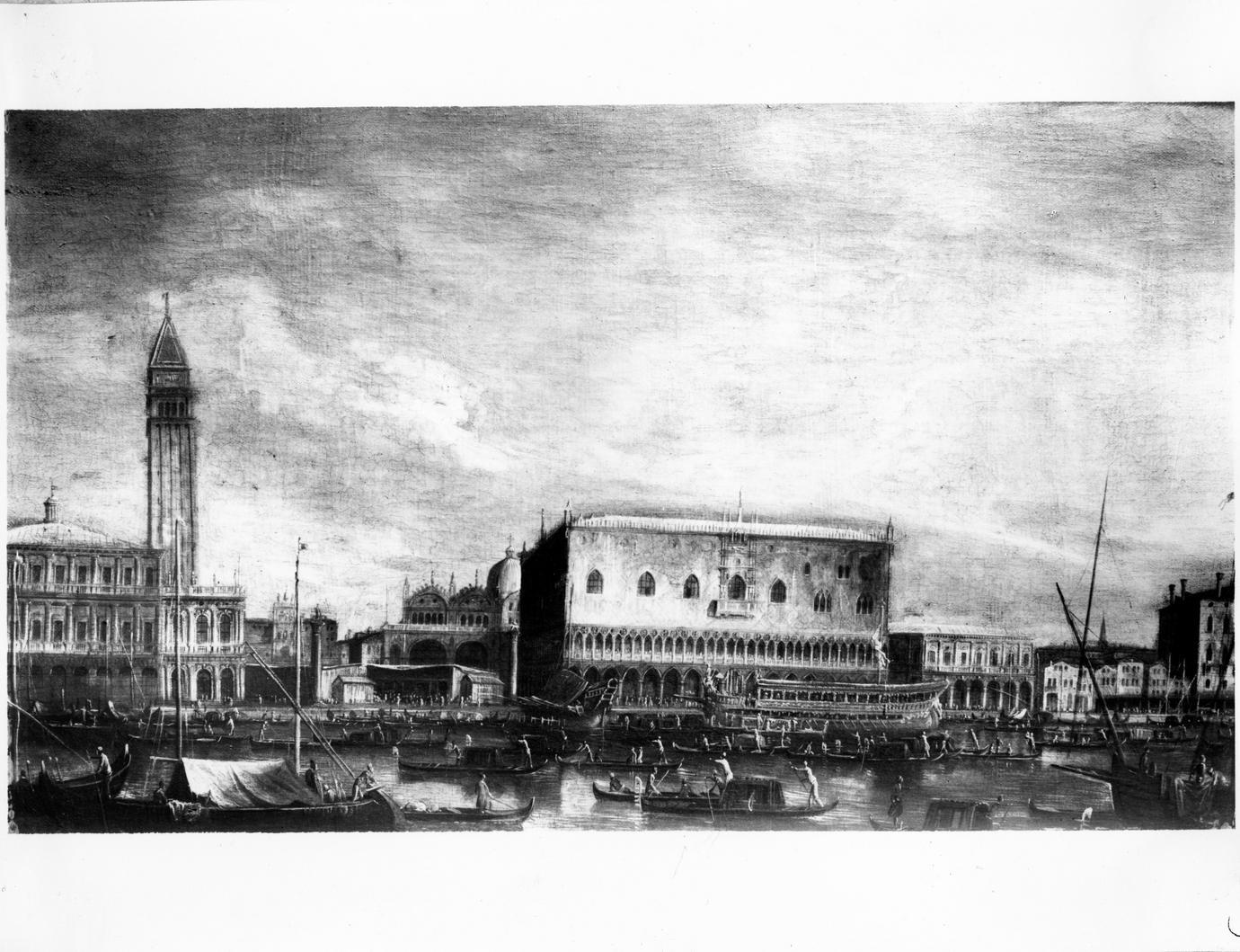 molo dal bacino di San Marco (dipinto) - ambito veneziano (seconda metà sec. XVIII)