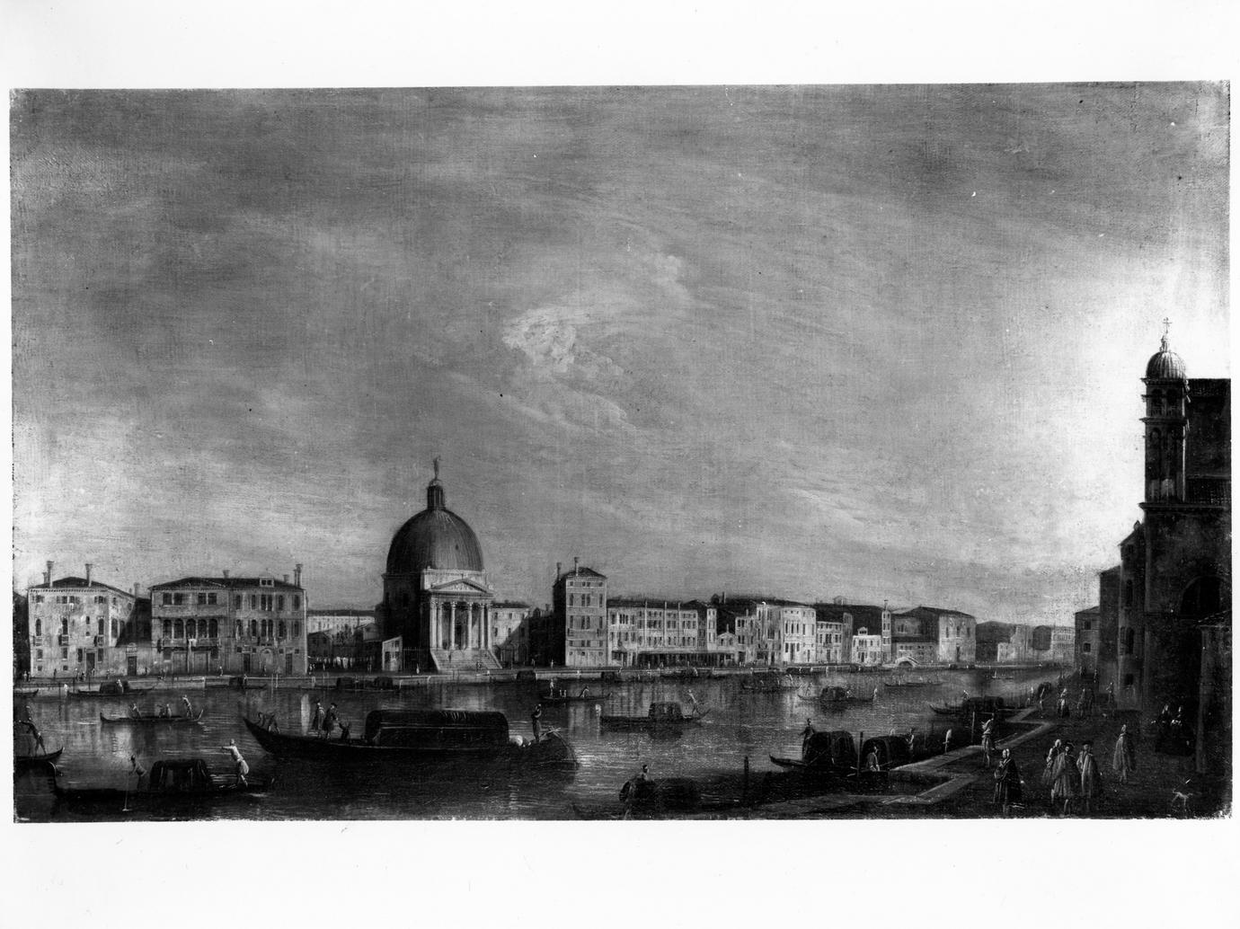 Canal Grande dagli Scalzi (dipinto) - ambito veneziano (seconda metà sec. XVIII)