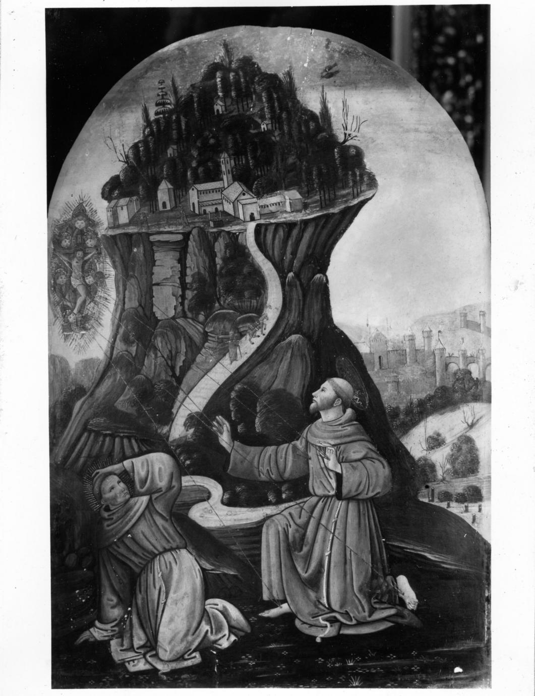 San Francesco d'Assisi riceve le stimmate (dipinto) - ambito italiano (seconda metà sec. XVI)