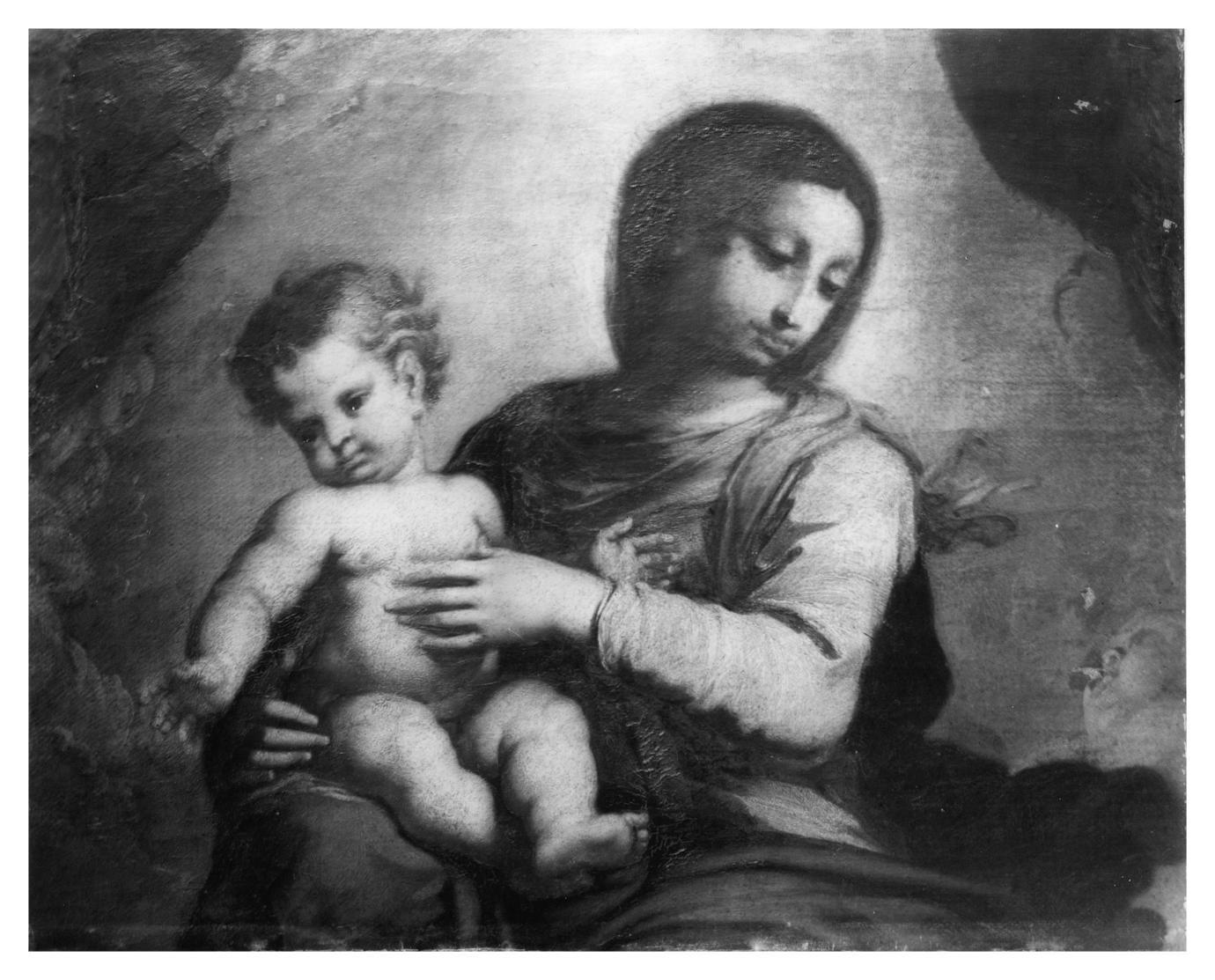 Madonna con Bambino (dipinto) di Stringa Francesco (attribuito) (sec. XVII)