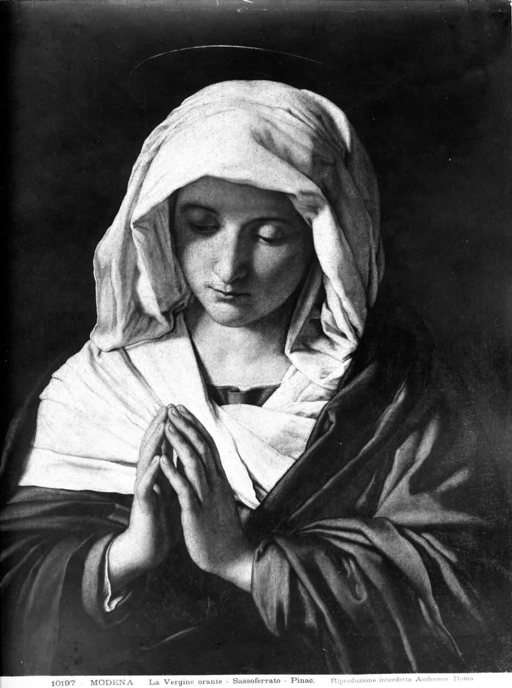 Madonna orante (dipinto) di Salvi Giovanni Battista detto Sassoferrato (sec. XVII)