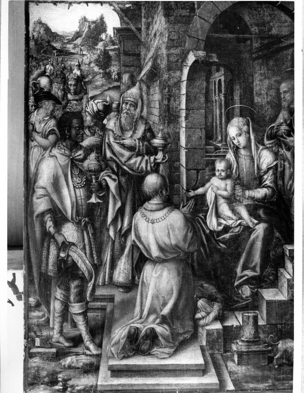adorazione dei Re Magi (dipinto) di Aldegrever Heinrich (sec. XVI)