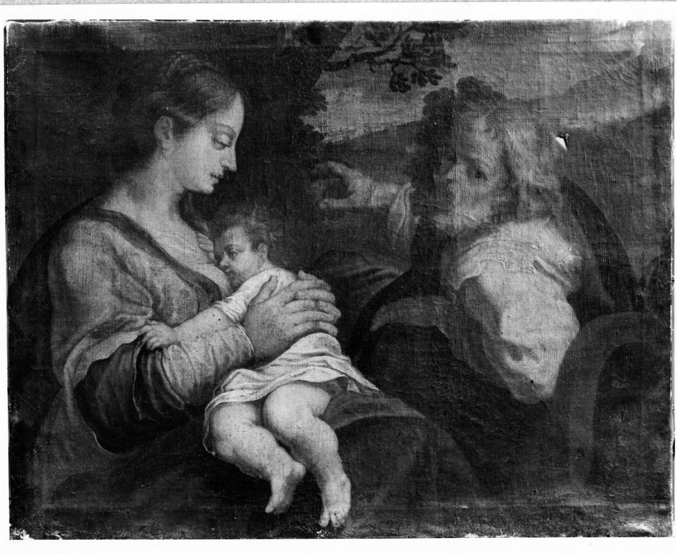Sacra Famiglia (dipinto) di Morina Giulio (attribuito) (fine sec. XVI)