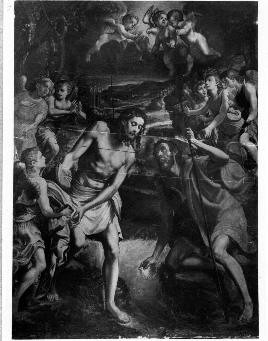 battesimo di Cristo (dipinto) - ambito emiliano (terzo quarto sec. XVI)