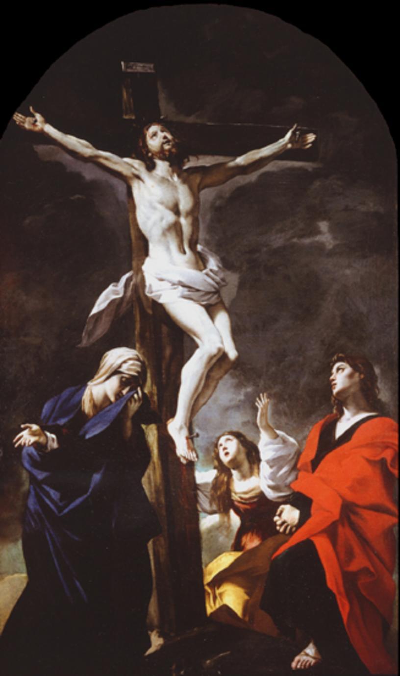 crocifissione (dipinto) di Lanfranco Giovanni (sec. XVII)