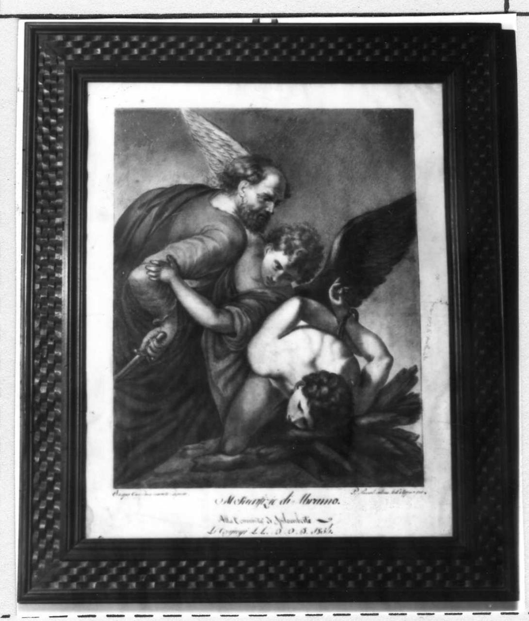 sacrificio di Isacco (stampa) di Appari Antonio (sec. XIX)