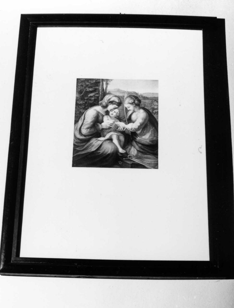 matrimonio mistico di Santa Caterina d'Alessandria (stampa) di Apolloni C (metà sec. XIX)