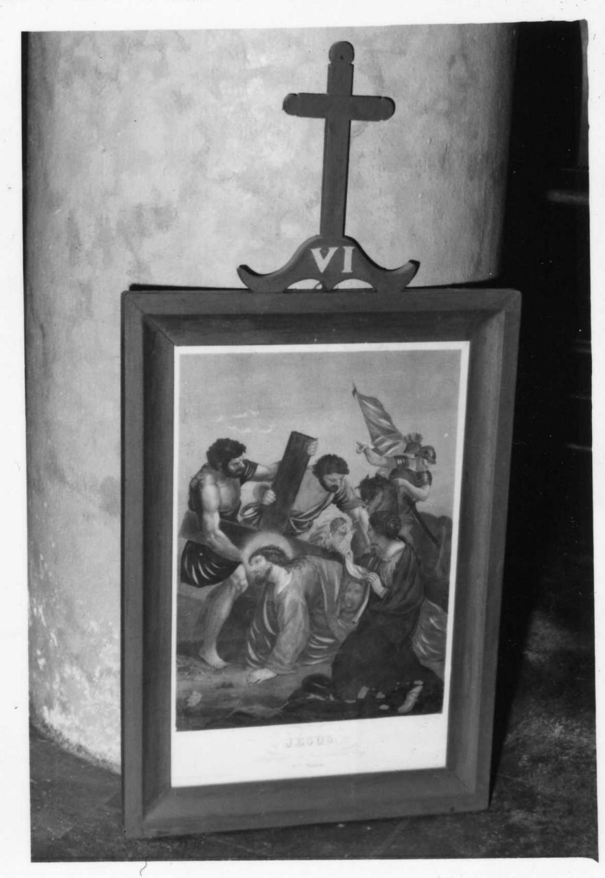 stazioni della Via Crucis (stampa, serie) di Coqueret Pierre Charles (prima metà sec. XIX)