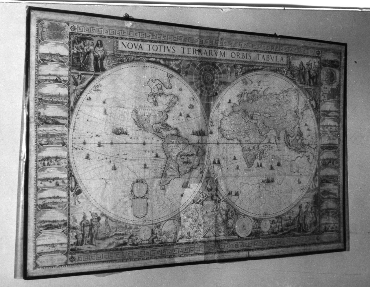 mappamondo (stampa) di Rossi Giovanni Giacomo (seconda metà sec. XVII)